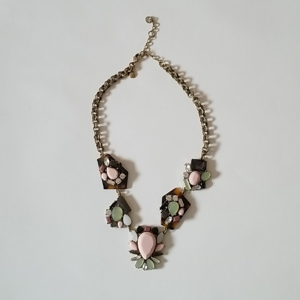 J.Crew Gem Cluster Necklace